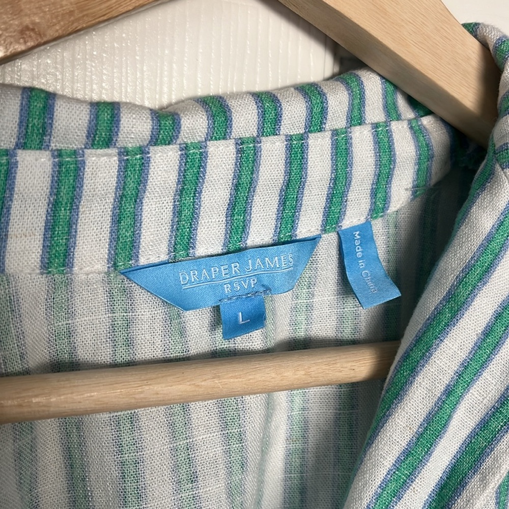 Draper James RSVP linen button bodysuit - Picture 7 of 10
